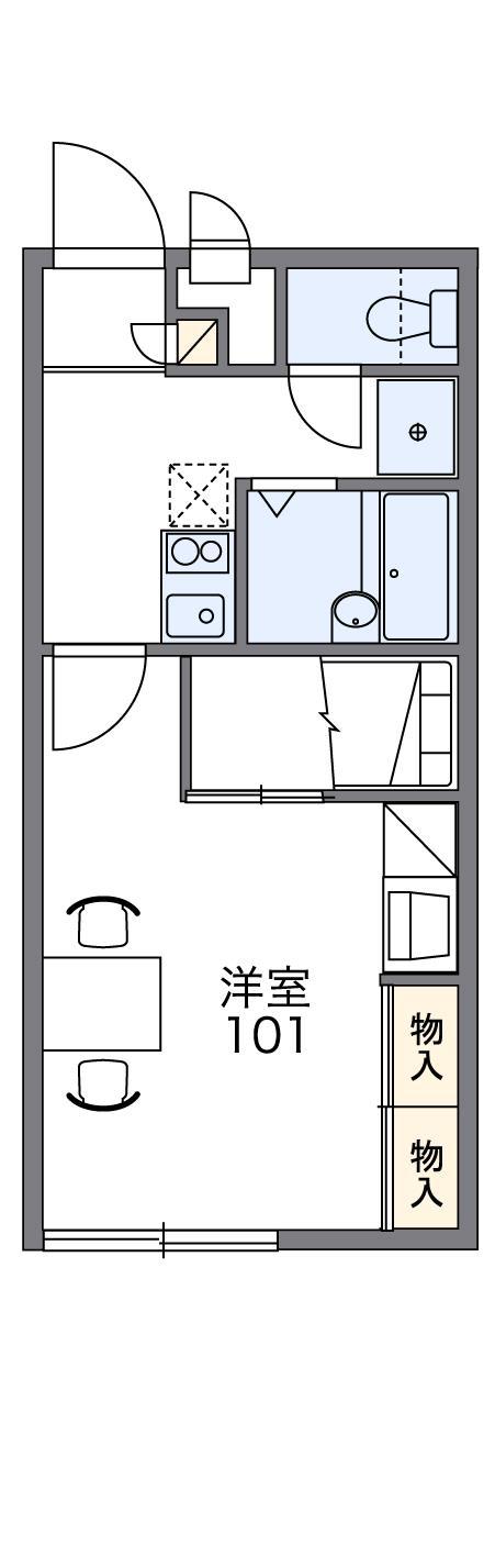 レオパレスSEASON(1K/2階)の間取り写真