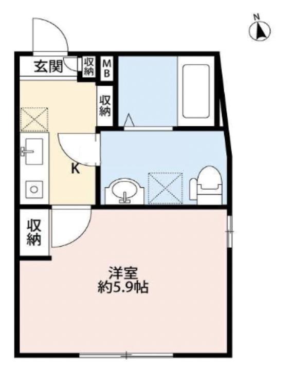 STELLA SUGITA(1K/3階)の間取り写真
