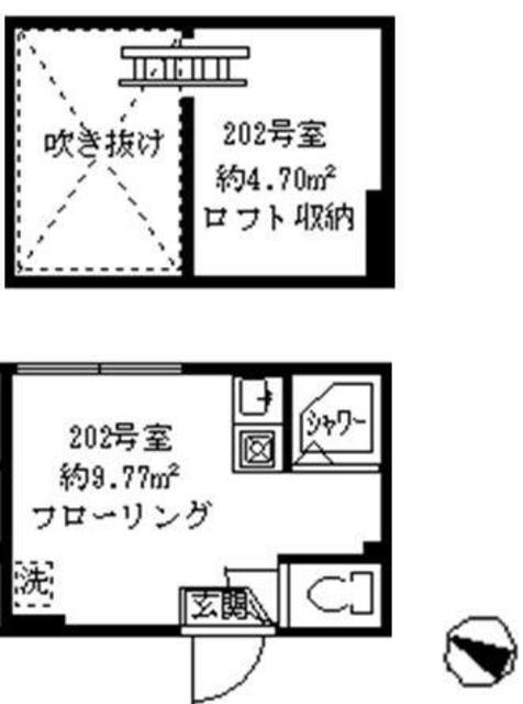 ソフィアポップ(ワンルーム/2階)の間取り写真