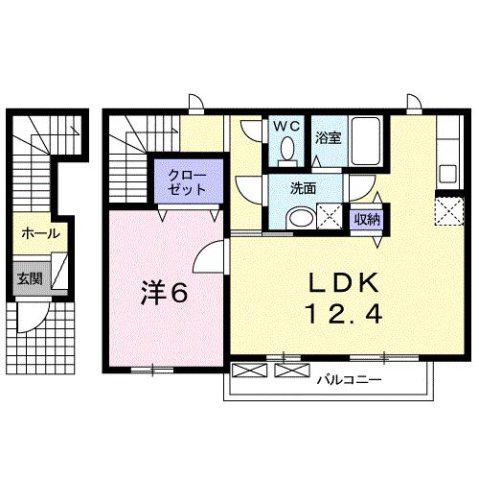 セブンフォレスト(1LDK/2階)の間取り写真