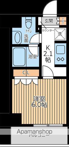 CITY LUX TOBE(1K/2階)の間取り写真