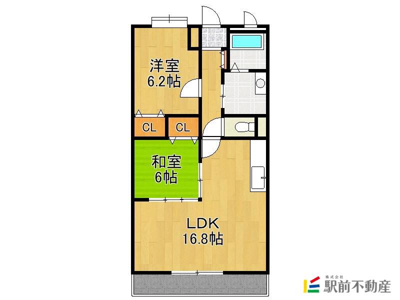 R-BLDG03(2LDK/2階)の間取り写真
