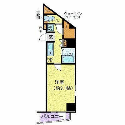 リクレイシア西麻布II番館(1K/5階)の間取り写真