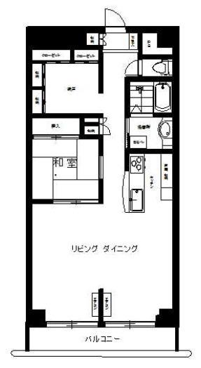 グランドメゾン新宿東(1SLDK/3階)の間取り写真
