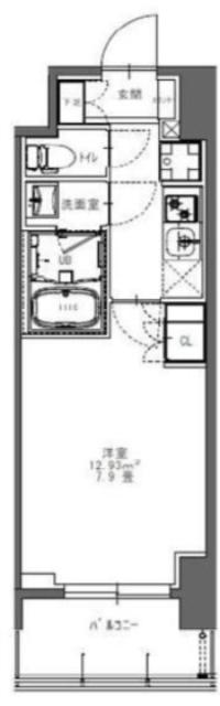S-RESIDENCE北千住REIZ(1K/5階)の間取り写真