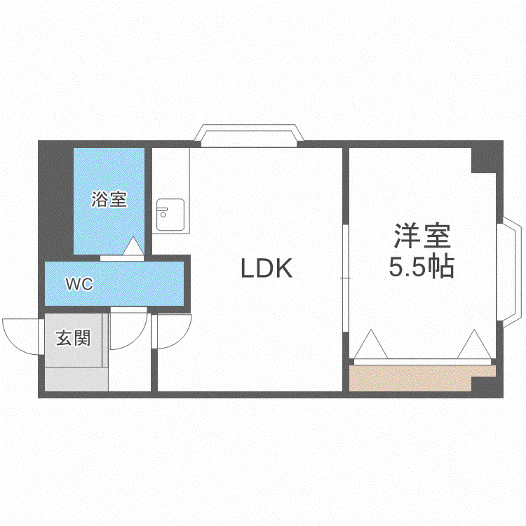  アステリア (1LDK/2階)の間取り写真