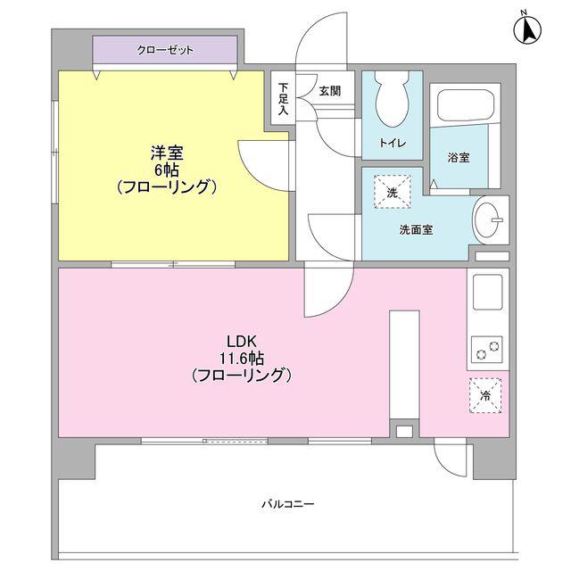 リバーレ秋葉原(1LDK/7階)の間取り写真