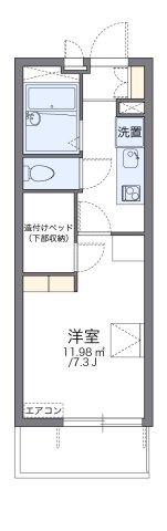 レオパレスオリオン(1K/3階)の間取り写真