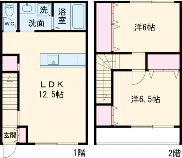 LIFE・STAGE III A棟(2LDK/1階)の間取り写真