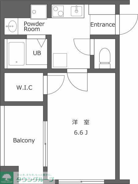 S-FORT 柏(1K/6階)の間取り写真