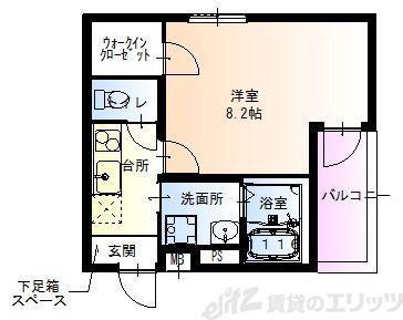 フジパレス西淡路III番館(1K/3階)の間取り写真