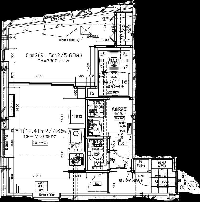 北品川2丁目工事PJ(1DK/3階)の間取り写真