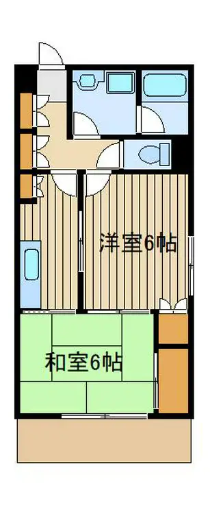 ゆたか弐番館 1階階 間取り