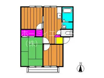 メゾンセンチュリーB棟(3DK/2階)の間取り写真