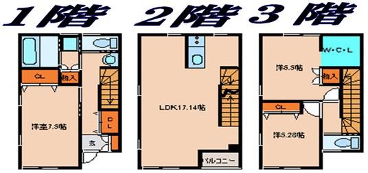 ADVANCER III(3LDK/1階)の間取り写真