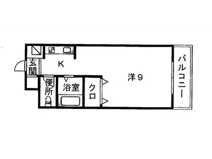 シールズ八田(ワンルーム/2階)の間取り写真