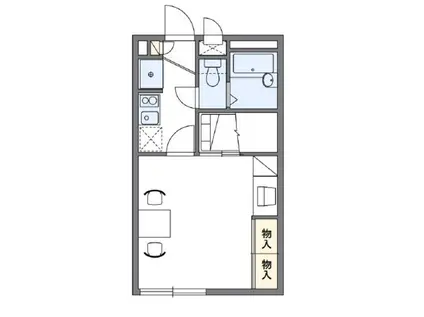 レオパレスリューヴァ(1K/2階)の間取り写真