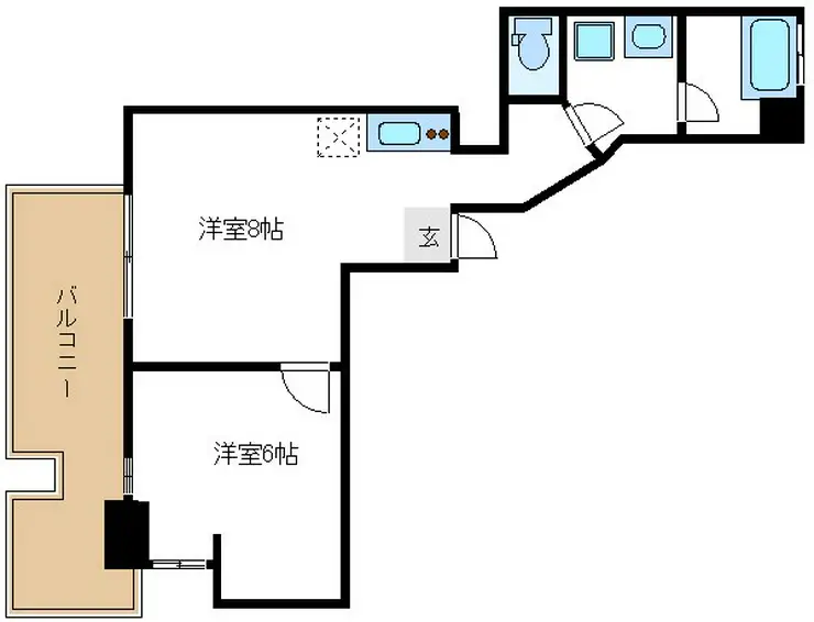 ベルフラット立石 2階階 間取り