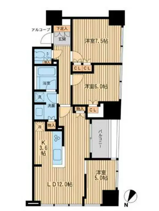 ザ・神宮前レジデンス 8階階 間取り