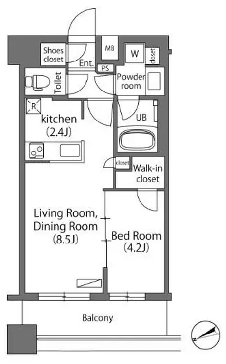 エミリブ練馬 14階階 間取り