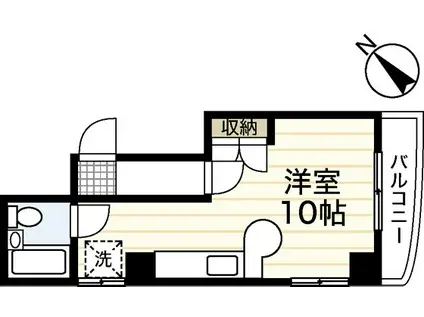 YZ BLD緑井(ワンルーム/2階)の間取り写真