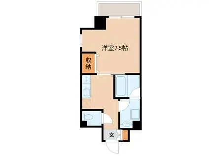 リベール入谷(1K/5階)の間取り写真