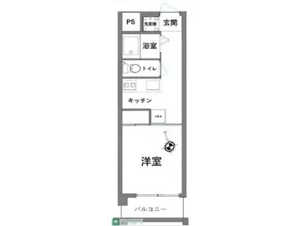 井の頭グリーンハイム(1K/3階)の間取り写真