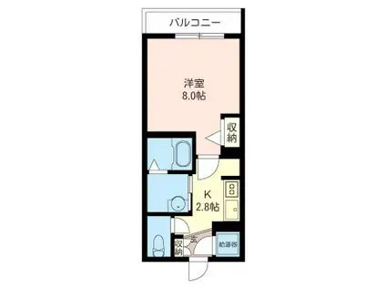 マストライフ西荻(1K/1階)の間取り写真