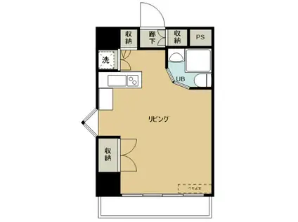 メゾン・ド・レジャンド(ワンルーム/3階)の間取り写真