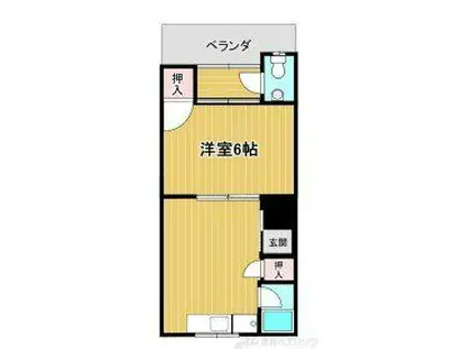 リーヴズ竹橋(ワンルーム/2階)の間取り写真