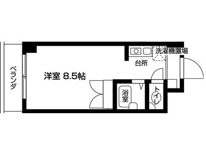 メゾンOC(1K/7階)の間取り写真