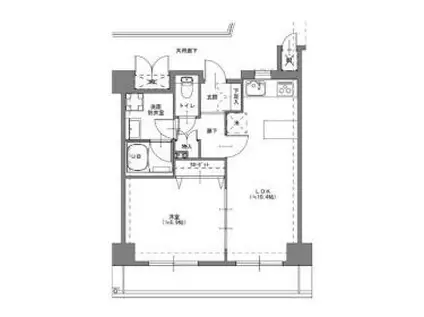 インプルーブ大塚(1LDK/4階)の間取り写真