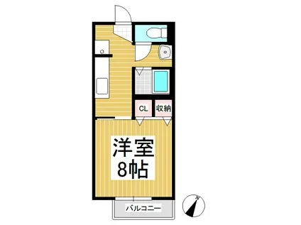 SURPLUS EXCELLENT(1K/2階)の間取り写真