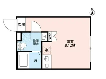 CICADA RESIDENCE OGIKUBO(ワンルーム/2階)の間取り写真