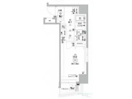 セジョリ桜台駅前(1K/2階)の間取り写真