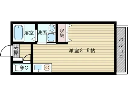 シャーメゾン中野(ワンルーム/1階)の間取り写真