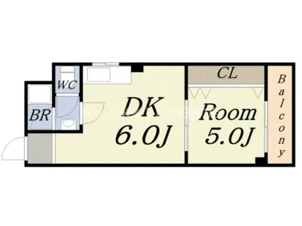 ハイツプリンス(1DK/2階)の間取り写真