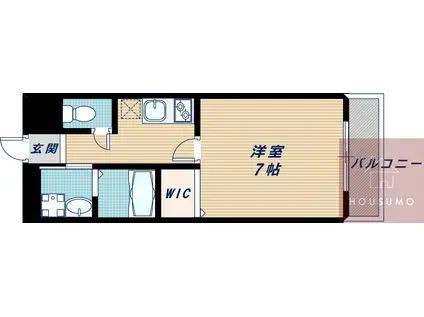 アンプルールフェールSHIBATA(1K/3階)の間取り写真