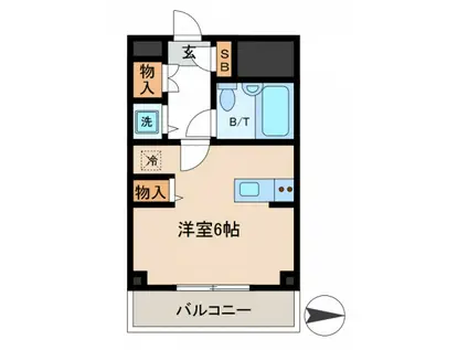 ワコーレエレガンス金町II(ワンルーム/1階)の間取り写真