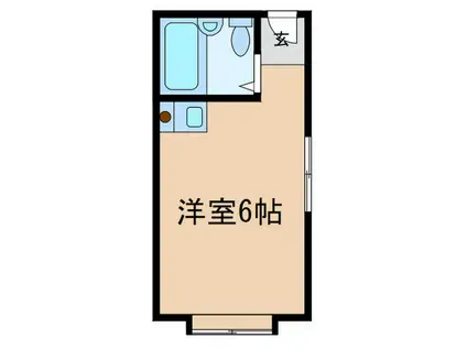 アクセス23(ワンルーム/2階)の間取り写真