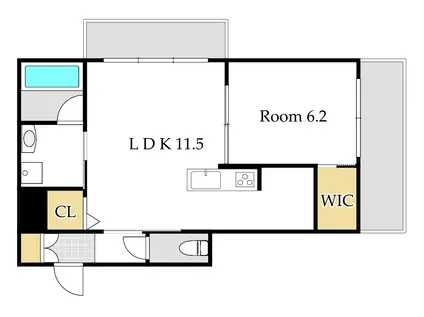 シャーメゾン・グラン七日市(1LDK/3階)の間取り写真