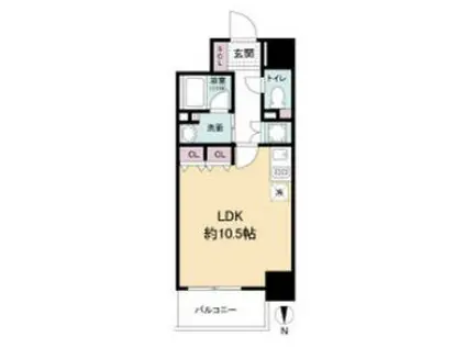 アプリーレ堺筋本町(ワンルーム/5階)の間取り写真