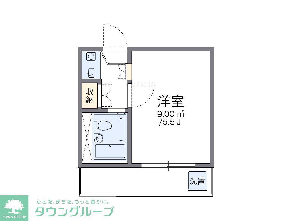 レオパレスシェモアI(1K/2階)の間取り写真