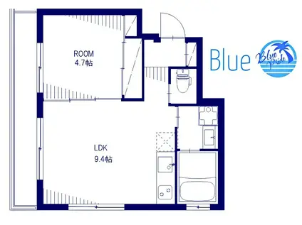 ネクサス 陣(1LDK/2階)の間取り写真