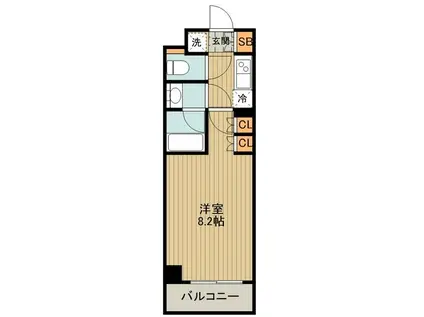 DIPS上板橋(1K/3階)の間取り写真