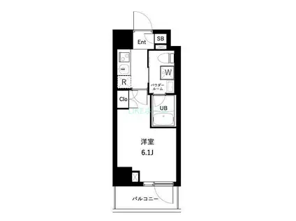 アーバンパーク西船橋(1K/7階)の間取り写真