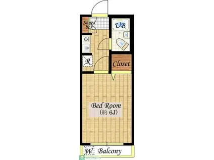 エメラルドコーポ(1K/1階)の間取り写真