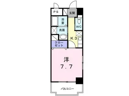 TURTLEONE(1K/9階)の間取り写真