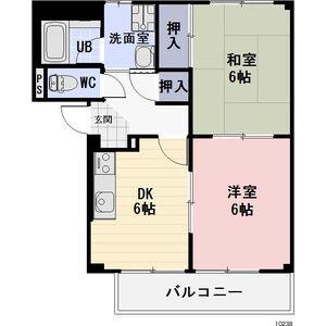 SURPLUS サンアイA(2DK/1階)の間取り写真