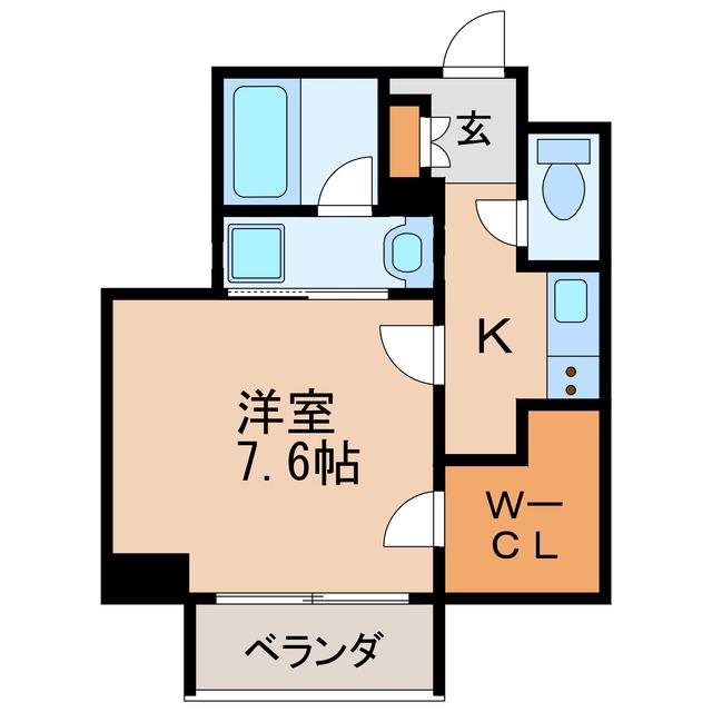 コンフォート新栄(1K/6階)の間取り写真